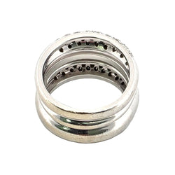 Bague Pavée en or blanc et diamants - Castafiore