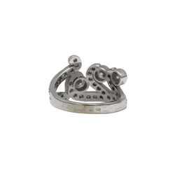 Bague Pavée en or blanc et diamants - Castafiore