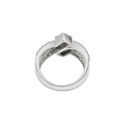 Bague Pavée en or blanc et diamants - Castafiore