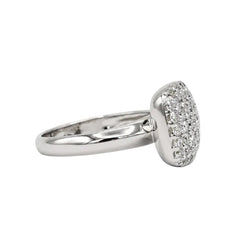 Bague Pavée en or blanc et diamants - Castafiore