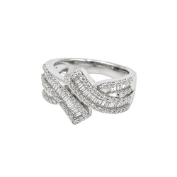 Bague Pavée en or blanc et diamants - Castafiore