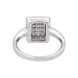 Bague Pavée en or blanc et diamants - Castafiore