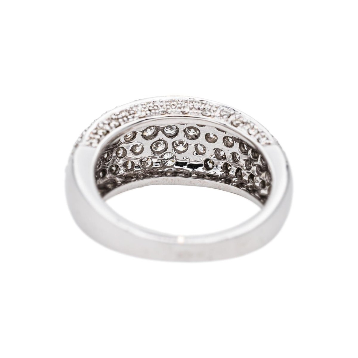 Bague Pavée en or blanc et diamants - Castafiore