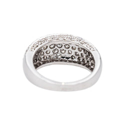 Bague Pavée en or blanc et diamants - Castafiore