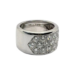 Bague Pavée en or blanc et diamants - Castafiore