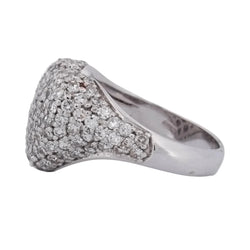 Bague Pavée en or blanc et diamants - Castafiore