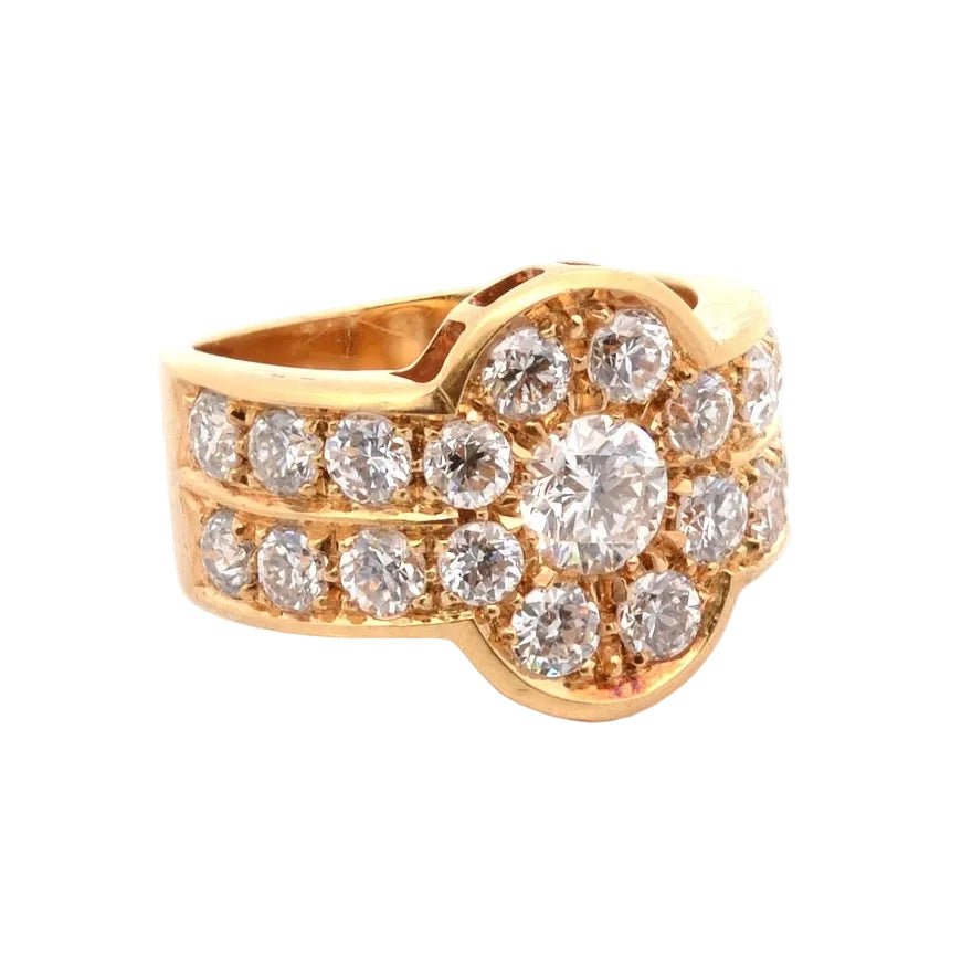 Bague Pavée en or jaune et diamants - Castafiore