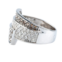 Bague Pavée en or jaune et diamants - Castafiore