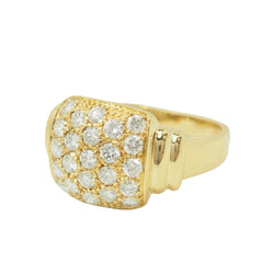 Bague Pavée en or jaune et diamants - Castafiore