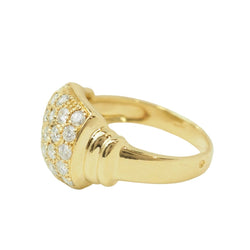 Bague Pavée en or jaune et diamants - Castafiore