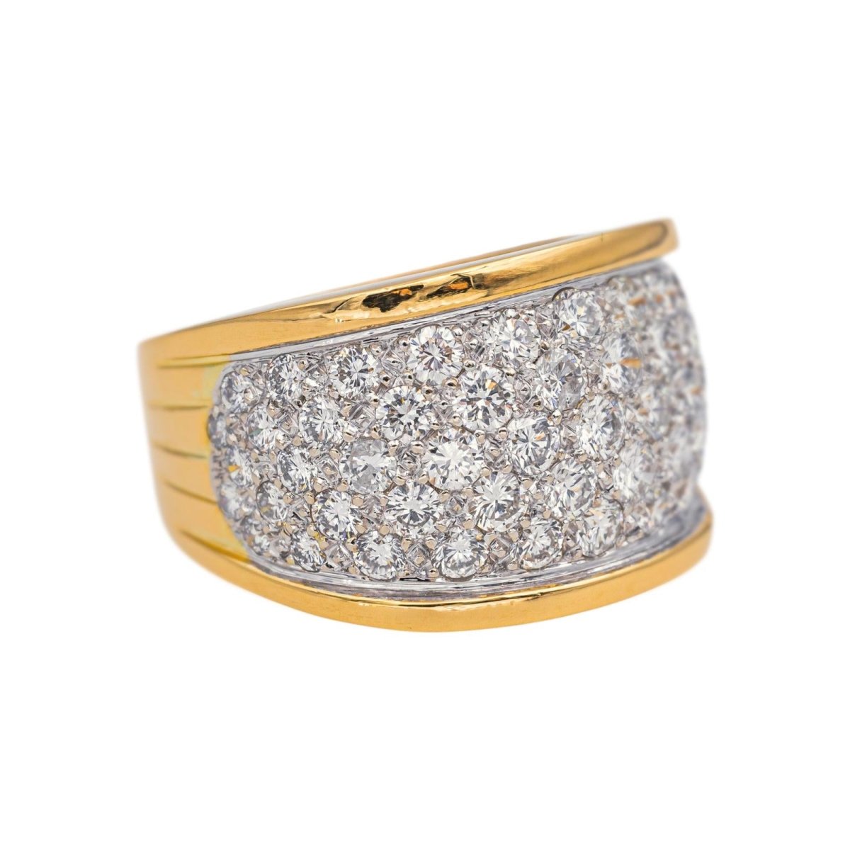 Bague Pavée en or jaune et diamants - Castafiore