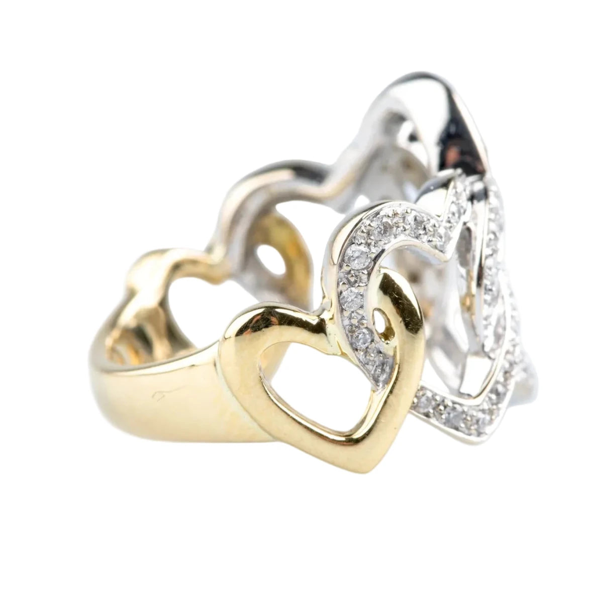 Bague Pavée en or jaune et diamants - Castafiore
