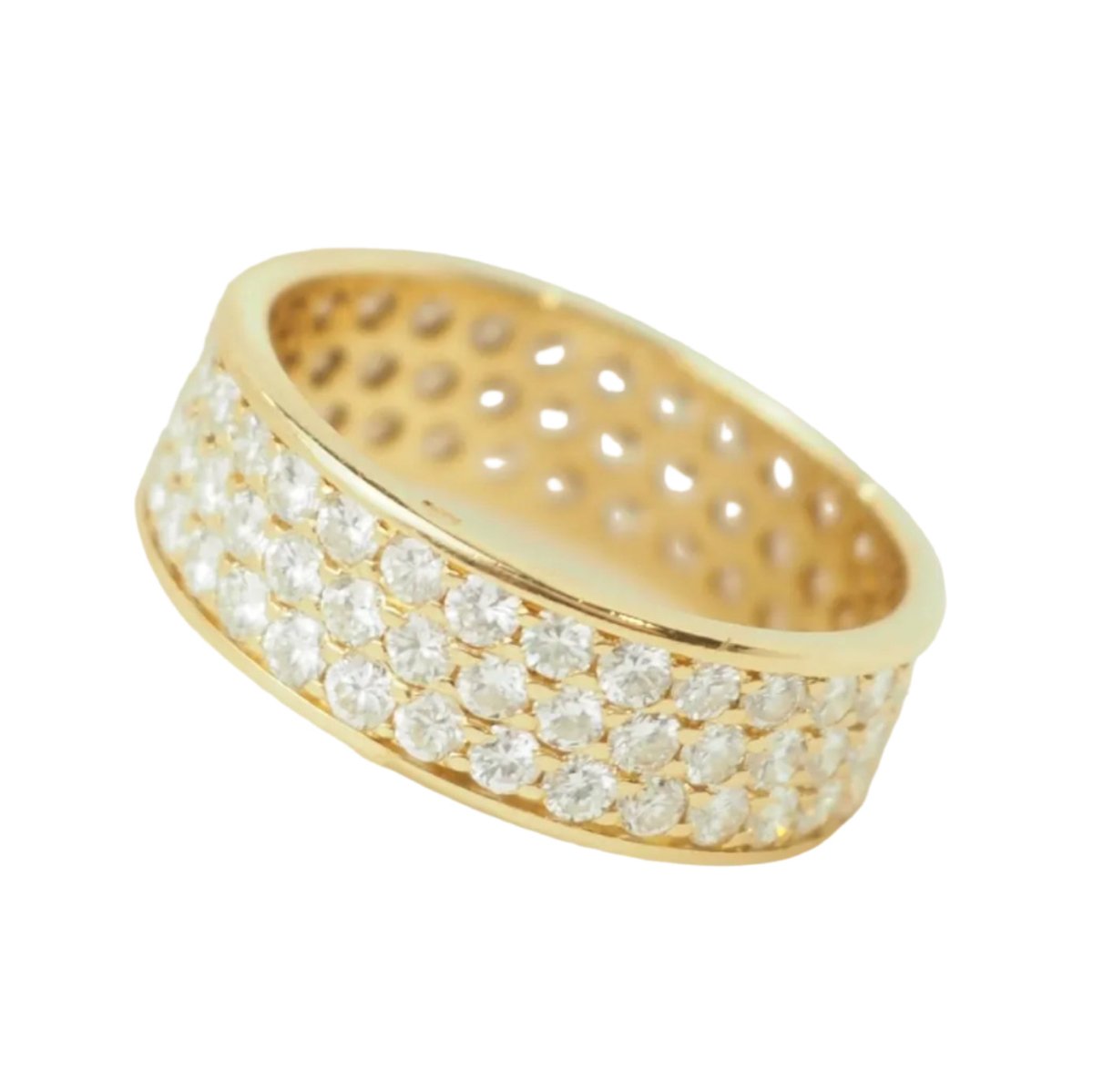 Bague Pavée en or jaune et diamants - Castafiore