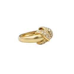 Bague Pavée en or jaune et diamants - Castafiore