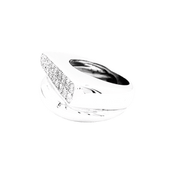 Bague Pavée FRED "Success" en or blanc et diamants - Castafiore