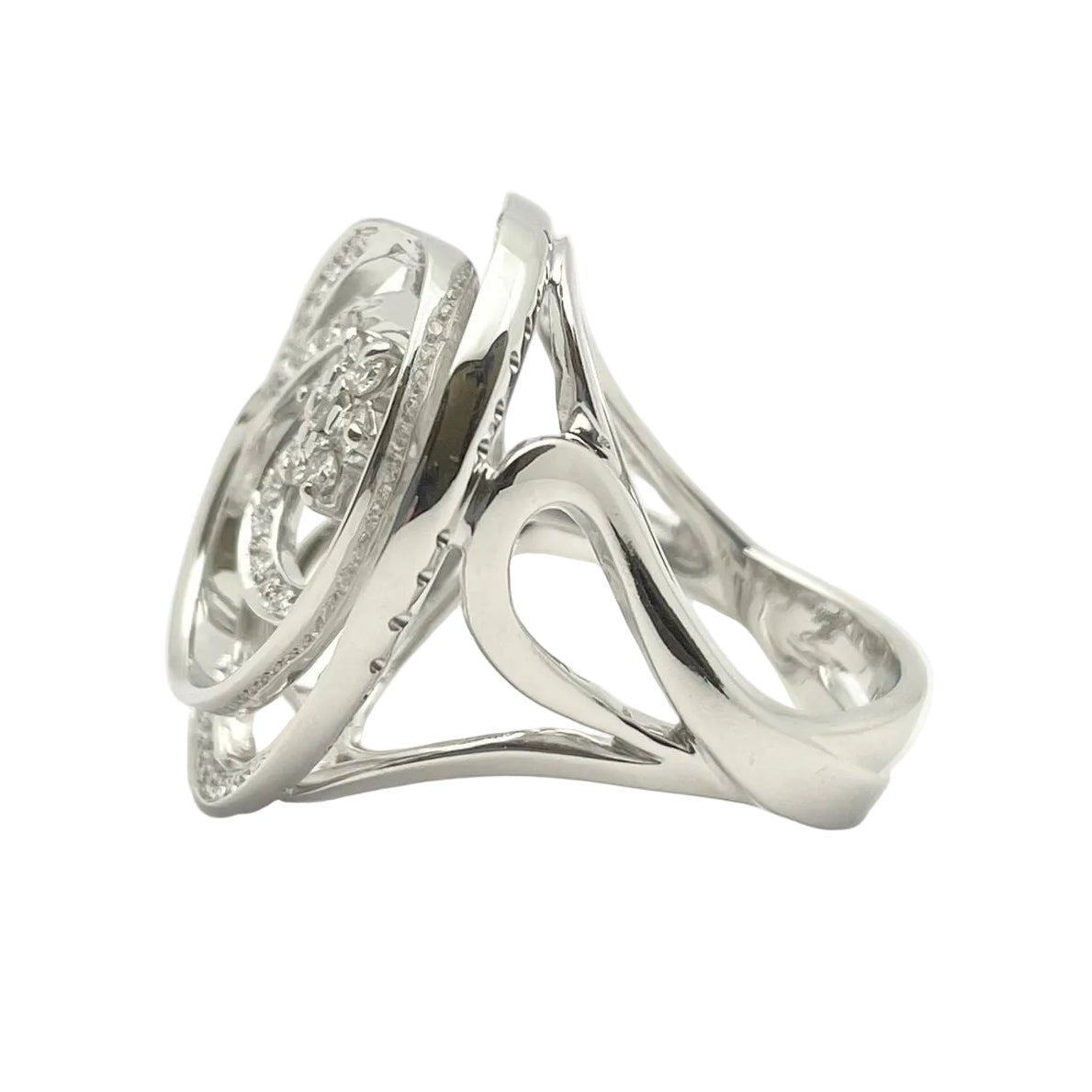 Bague Pavée HUTTON NEW YORK en or blanc et diamants - Castafiore