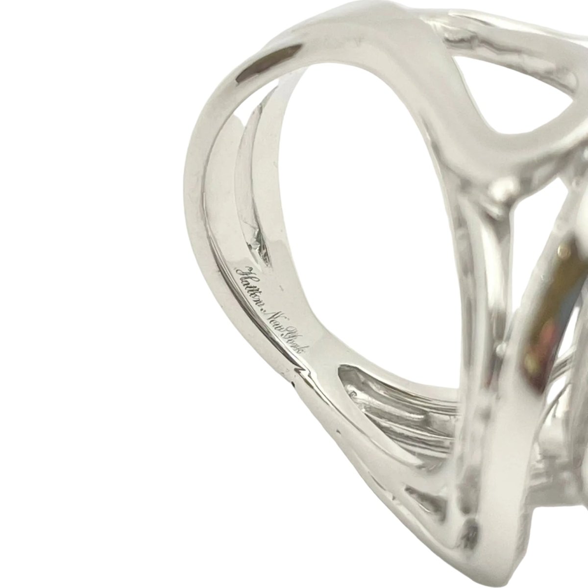 Bague Pavée HUTTON NEW YORK en or blanc et diamants - Castafiore
