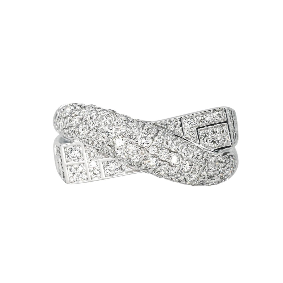 Bague Pavée MAUBOUSSIN "En corps et encore" en or blanc et diamants - Castafiore