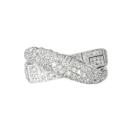Bague Pavée MAUBOUSSIN "En corps et encore" en or blanc et diamants - Castafiore