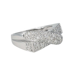 Bague Pavée MAUBOUSSIN "En corps et encore" en or blanc et diamants - Castafiore