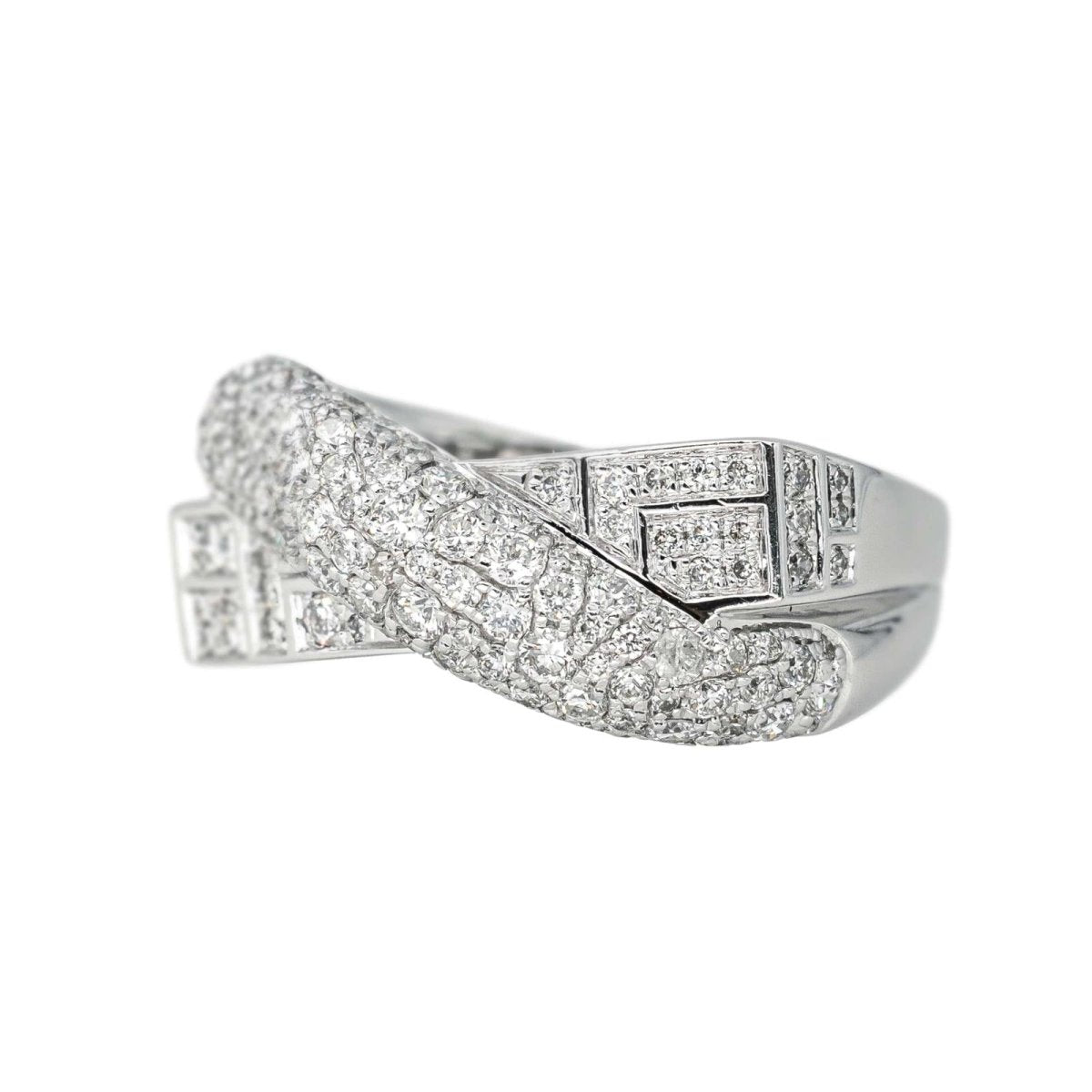 Bague Pavée MAUBOUSSIN "En corps et encore" en or blanc et diamants - Castafiore