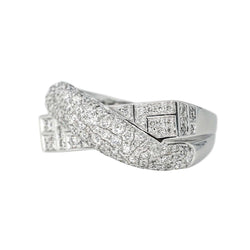 Bague Pavée MAUBOUSSIN "En corps et encore" en or blanc et diamants - Castafiore