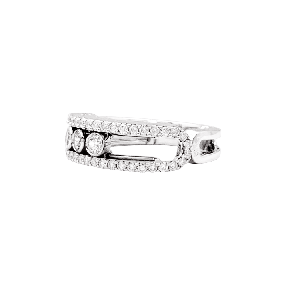 Bague Pavée MESSIKA "Mode Pavé" en or blanc et diamants - Castafiore