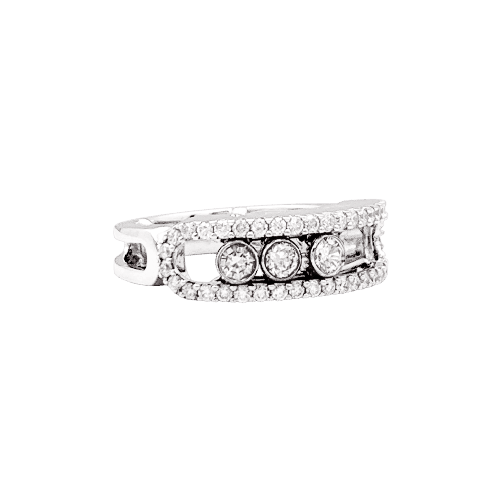 Bague Pavée MESSIKA "Mode Pavé" en or blanc et diamants - Castafiore