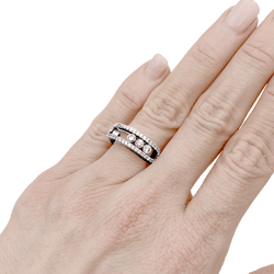 Bague Pavée MESSIKA "Mode Pavé" en or blanc et diamants - Castafiore