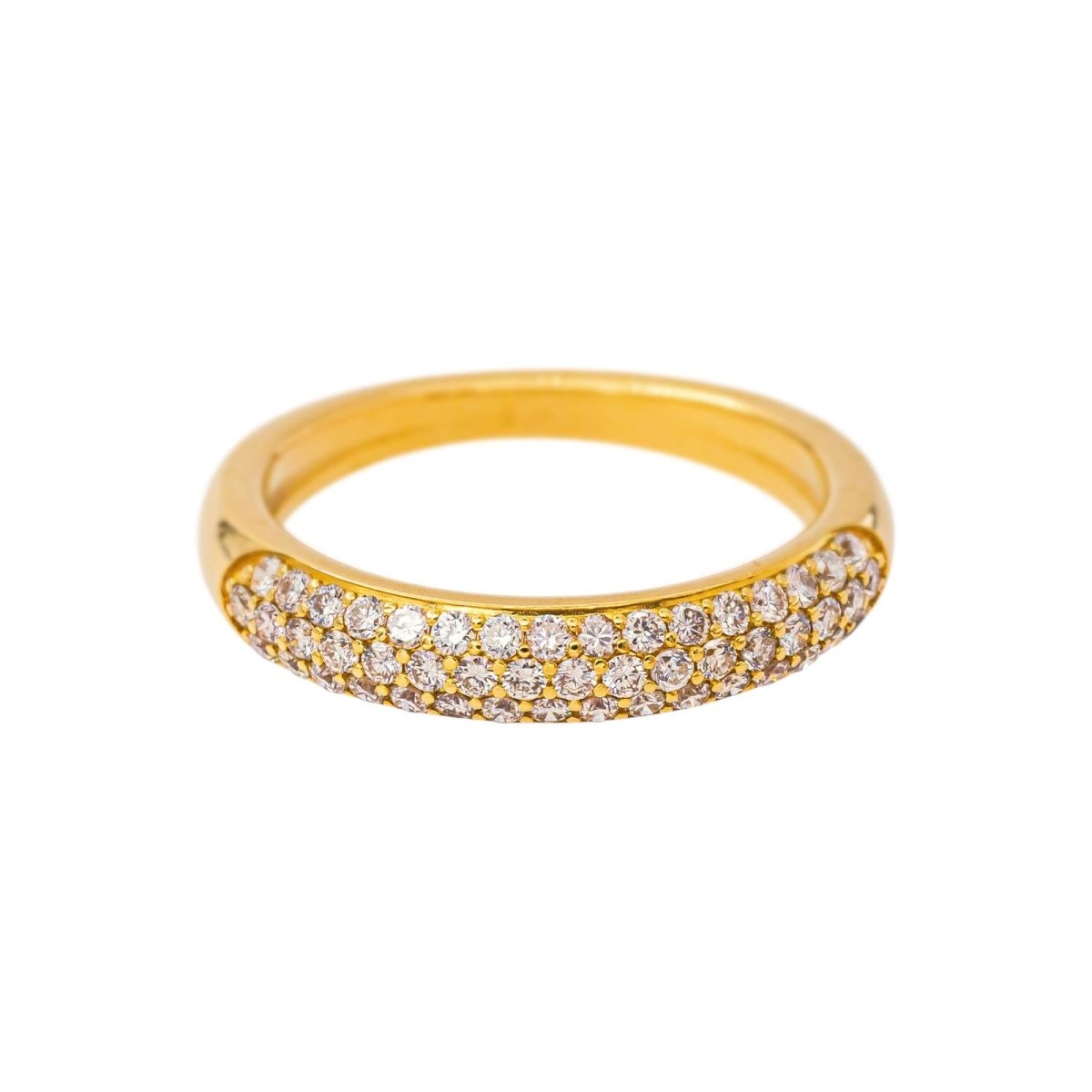 Bague Pavée Or jaune Diamant - Castafiore
