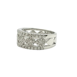 Bague Pavée SALVINI en or blanc et diamants - Castafiore