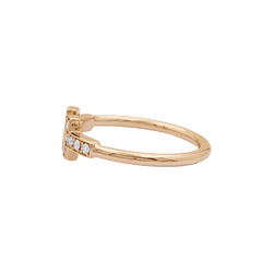 Bague Pavée TIFFANY & CO "Wire" en or rose et diamants - Castafiore