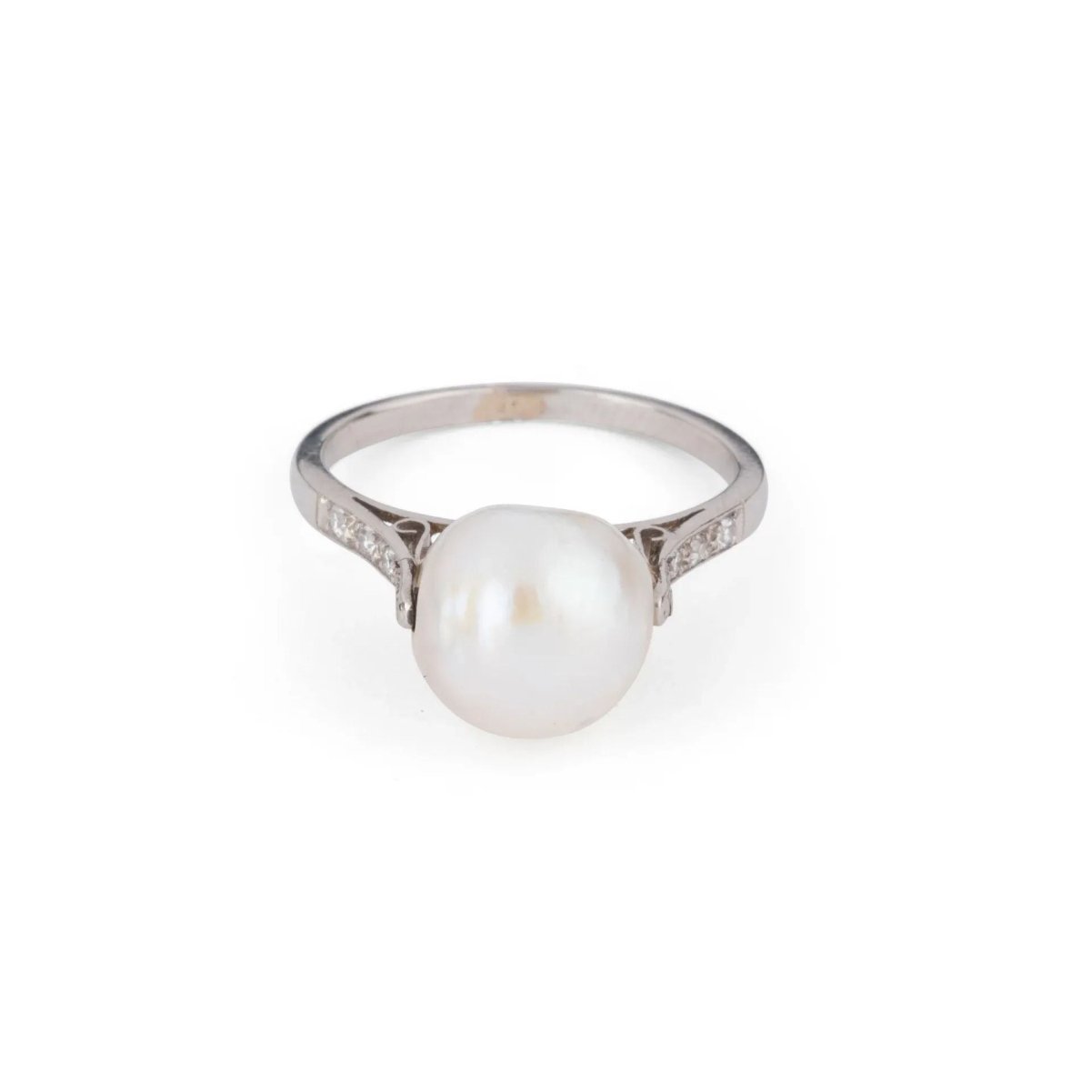 Bague Perle Akoya et platine - Castafiore