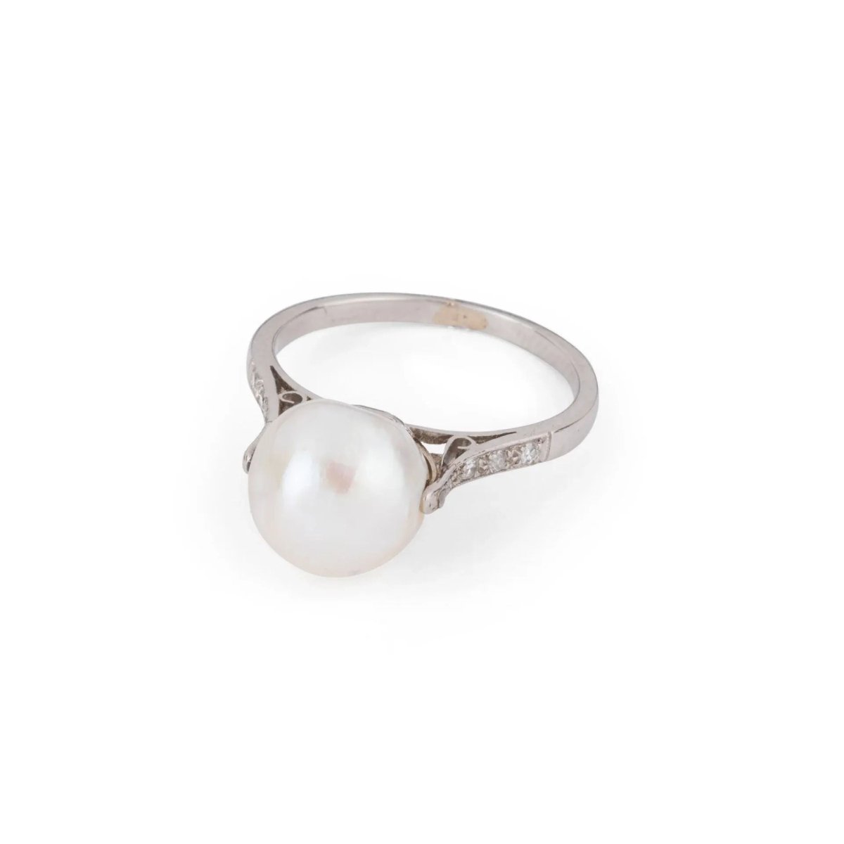 Bague Perle Akoya et platine - Castafiore