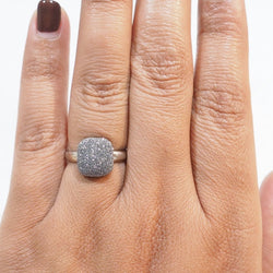 Bague Pesavento satinée en or blanc - Castafiore