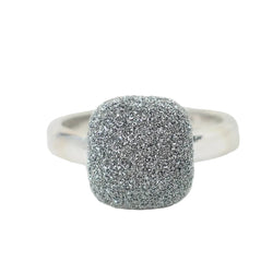 Bague Pesavento satinée en or blanc - Castafiore