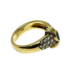 Bague PIAGET en or jaune, émeraude et diamants - Castafiore