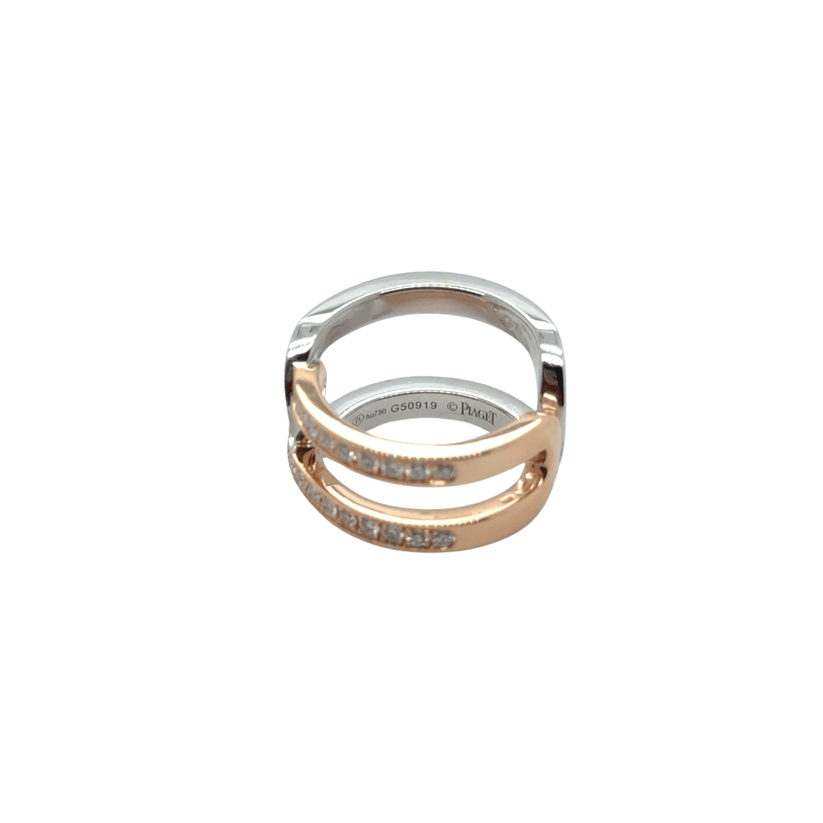 Bague PIAGET "Possession" en or blanc, or rose et diamants - Castafiore