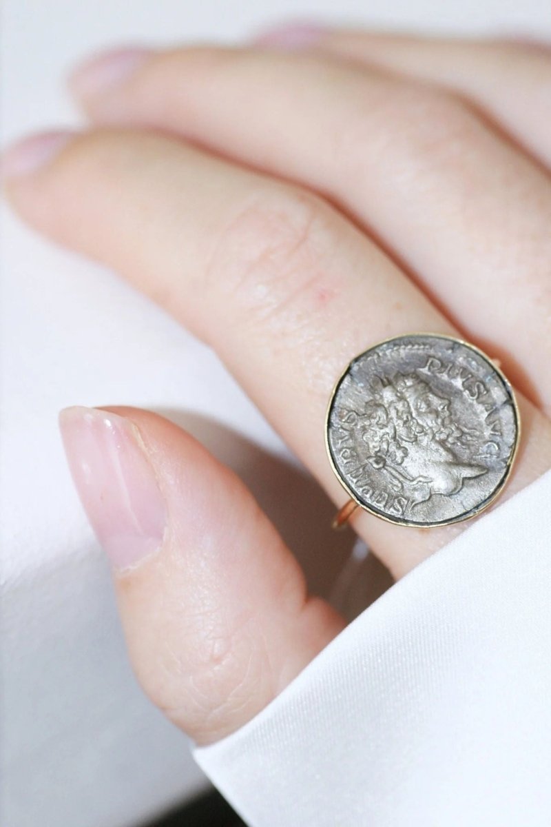 Bague pièce romaine Septime Sévère - Castafiore