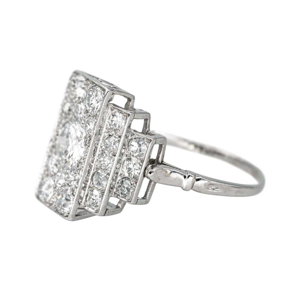 Bague Platine Diamant - Castafiore