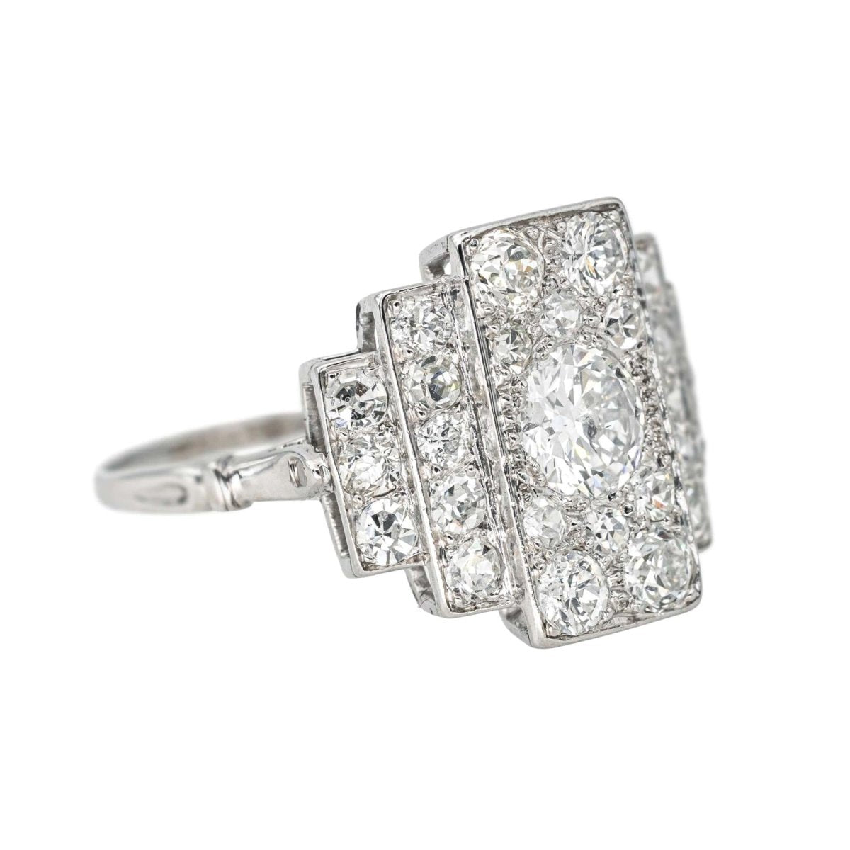 Bague Platine Diamant - Castafiore