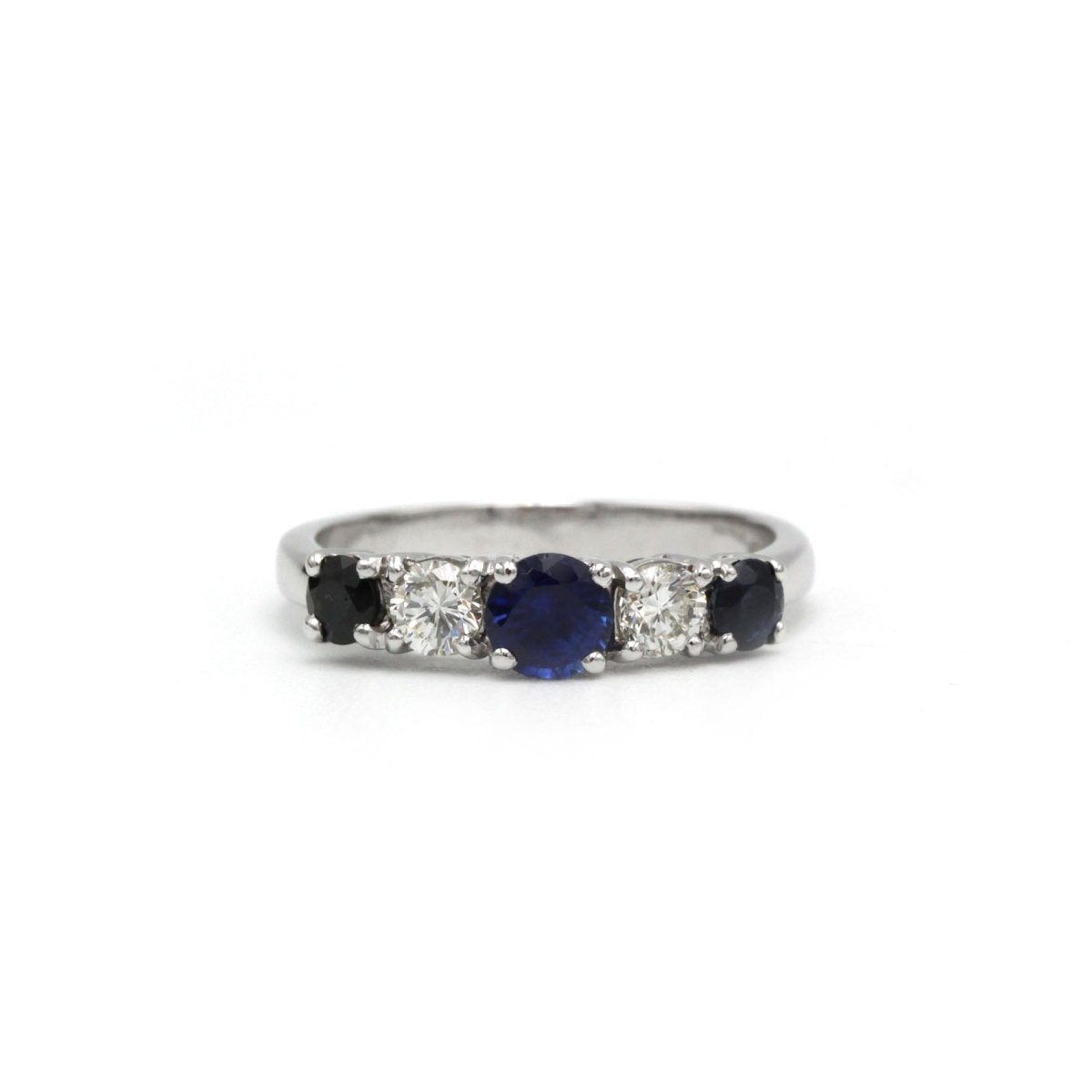 Bague - Platine, Diamants & Saphir - Castafiore