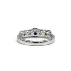 Bague - Platine, Diamants & Saphir - Castafiore