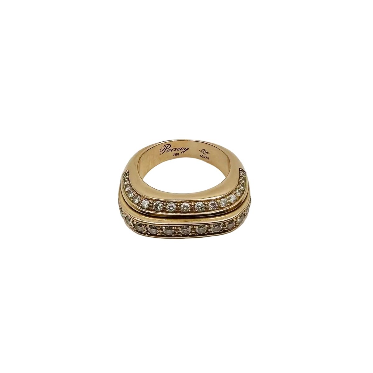 Bague POIRAY "Quadrille" en or rose et diamants - Castafiore