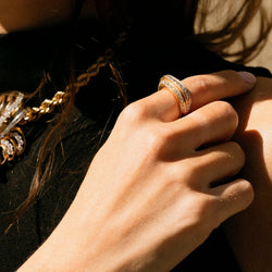 Bague POIRAY "Quadrille" en or rose et diamants - Castafiore