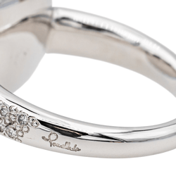 Bague POMELLATO "Capri" en or blanc, turquoise et diamants - Castafiore