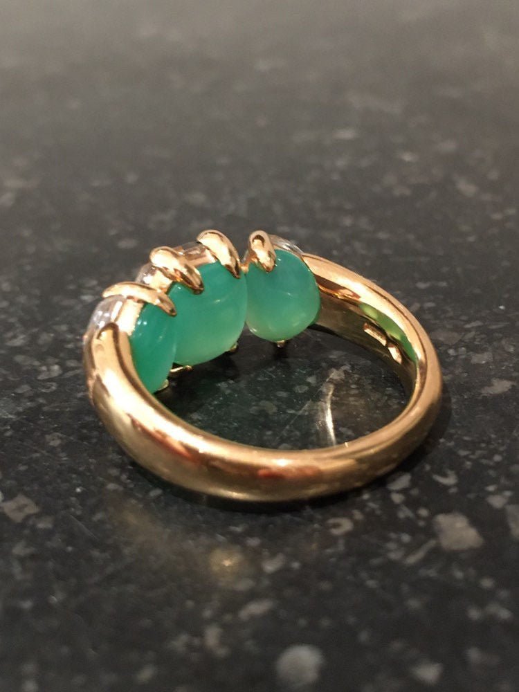 Bague POMELLATO Capri en or jaune et cristal de roche - Castafiore