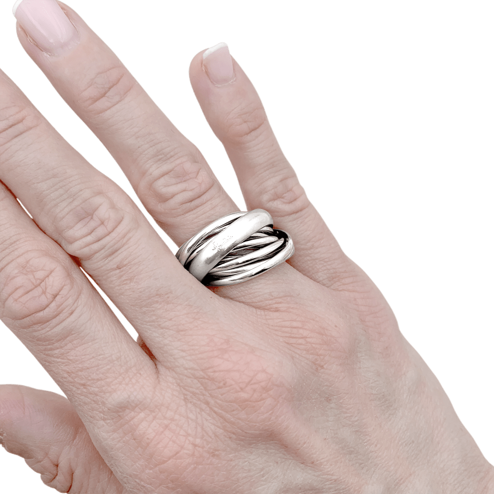 Bague POMELLATO "Mille Cercles" en or blanc - Castafiore