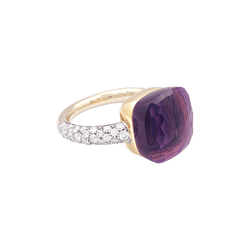 Bague Pomellato, "Nudo Maxi", améthyste, diamants, deux ors. - Castafiore