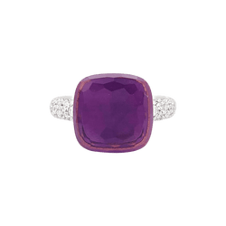 Bague Pomellato, "Nudo Maxi", améthyste, diamants, deux ors. - Castafiore